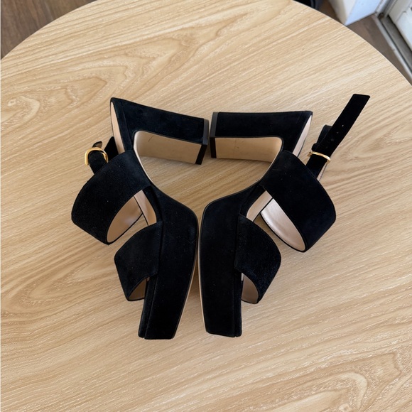 Stuart Weitzman Black Platform Heels